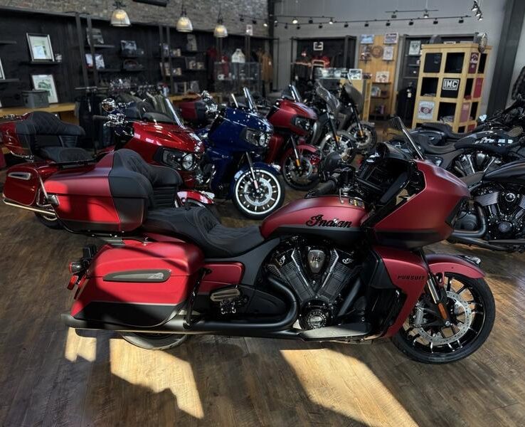 2025 Indian Motorcycle® Pursuit® Dark Horse® 112 Sunset Red Smoke with Black Smoke