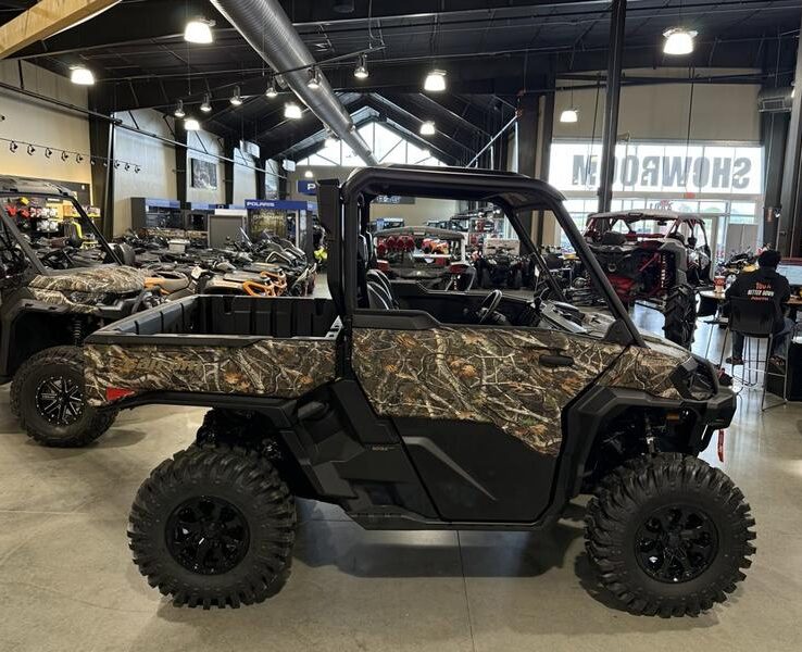 2026 Can-Am® Defender X mr HD11 with half-doors Dark Wildland Camo